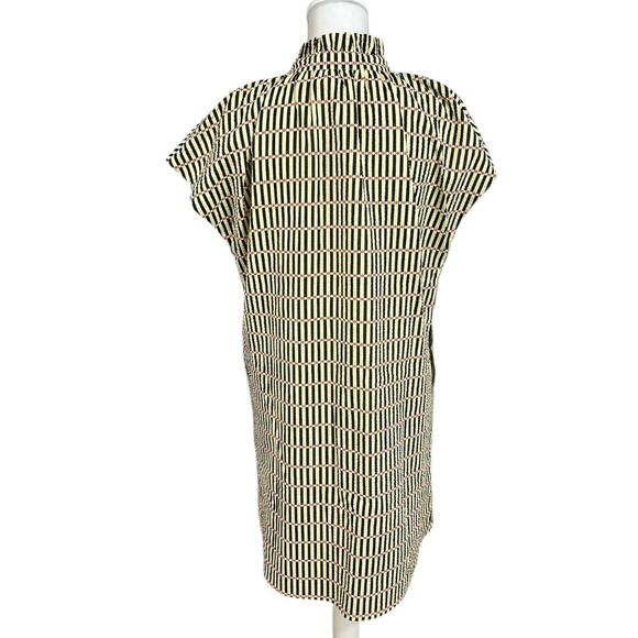 THML Faith Button Up Dress Womens Medium Rue Stripe Dot NWT - Picture 5 of 10
